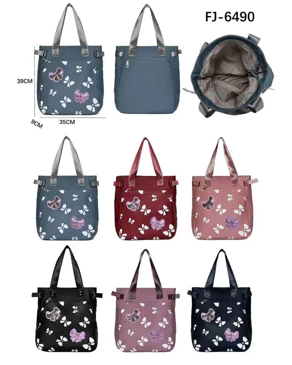 Bow Print Shopper Tote 2